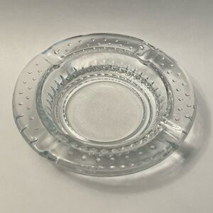 Vintage Made In German DR Clear Glass Ashtray